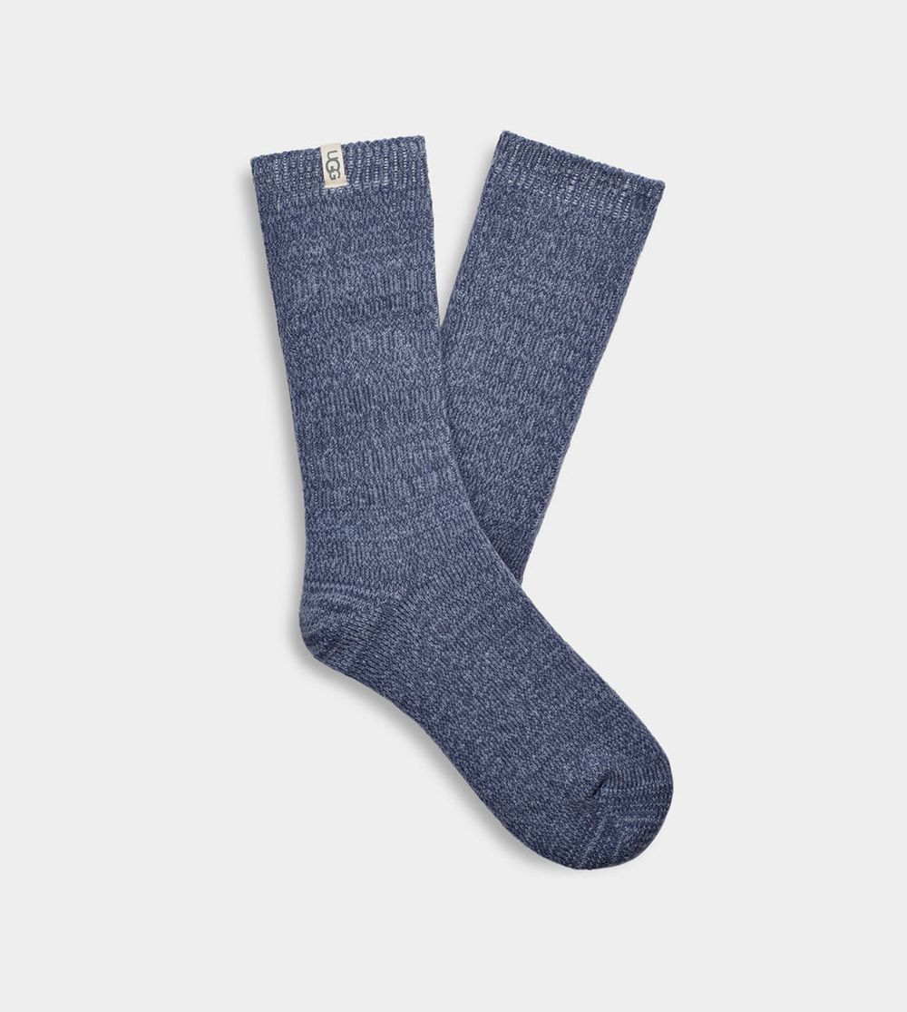 Ugg Socks Canada - Ugg Women's Rib Knit Slouchy Crew Blue